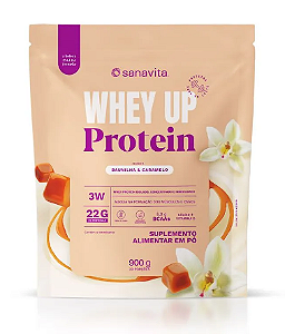 Whey UP 3W Baunilha e Caramelo 900G - SANAVITA