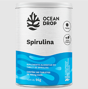 Spirulina 400mg 240 Tabletes - Ocean Drop