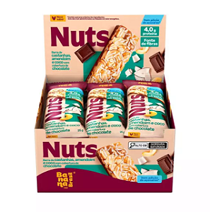 Barra de Castanhas, Coco e Nibs de Cacau 12un - Banana Brasil