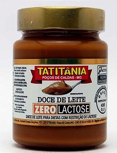 Doce De Leite Zero Lactose 400g - Tatitania