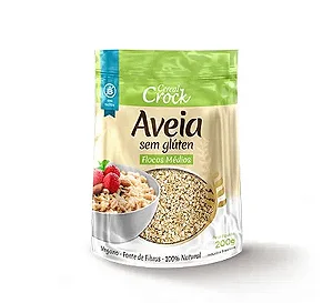 Aveia Flocos Medios Sem Gluten 200g - Sabor Alternativo
