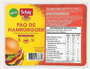 Pao De Hamburguer 130g - Schar
