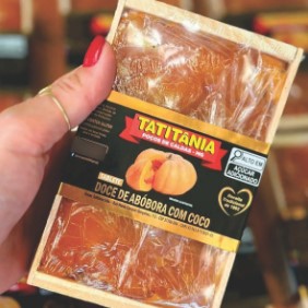 Doce De Abobora Com Coco Tablete 400g - Tatitania