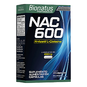 Nac 600mg 15 Caps - Bionatus