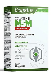Colagen Ii Msm 60 Caps - Bionatus