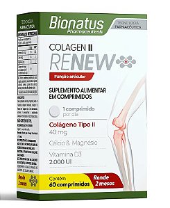 Colageno Renew Tipo Ii 60 Caps - Bionatus