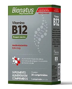 Vitamina B12 30comp - Bionatus