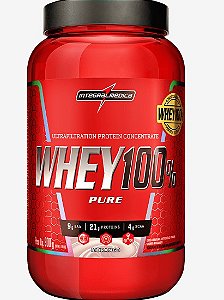 Whey 100% Pure Morango 900g - Integral Medica