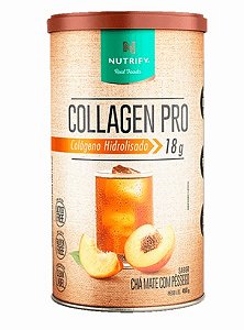 Collagen Pro Cha Mate C Pessego 450g - Nutrify