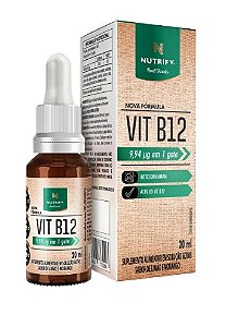 Vit B12 20ml Metilcobalamina - Nutrify