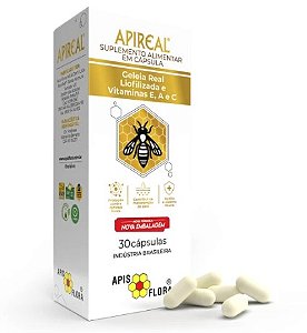 Geleia Real Liofilizada 30caps - Apisflora