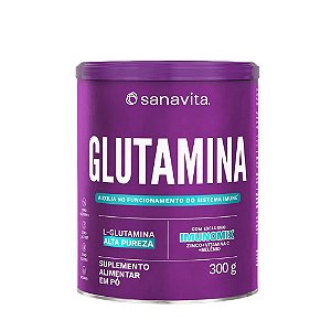 Glutamina - Lata 300g - Sanavita