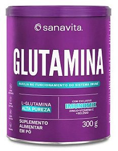 Glutamina - Lata 300g - Sanavita