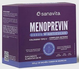 Menoprevin Ossos Baunilha 30saches - Sanavita