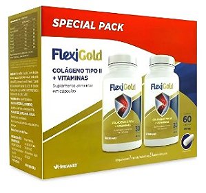 Flexigold Colageno Tipo Ii 40mg 60 Caps - Herbamed