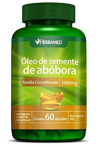 Oleo De Semente De Abobora 60caps 1g - Herbamed