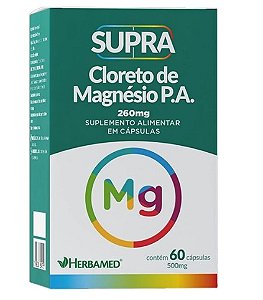 Cloreto De Magnesio Pa Supra 60caps 300mg - Herbamed