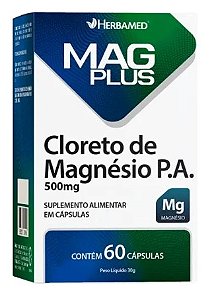 Mag Plus Cloreto De Magnesio Pa 60caps - Herbamed