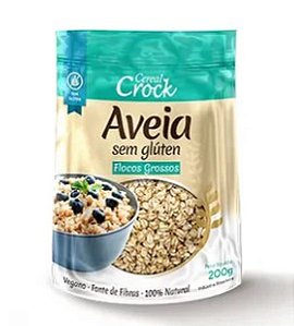 Aveia Flocos Grossos Sem Gluten 200g - Leve Crock