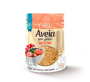 Aveia Farelo Sem Gluten 200g - Leve Crock