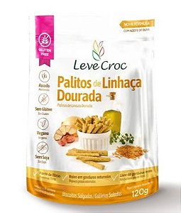 Palitos Salgados Linhaca Dourada 120g - Leve Crock