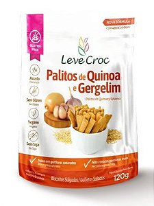 Palitos Salgados Quinoa E Gergelim 120g - Leve Crock