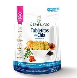 Tabletitos Salgados De Chia 150g - Leve Crock