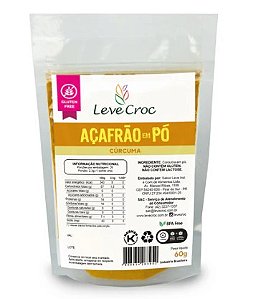 Acafrao Em Po 60g - Leve Crock
