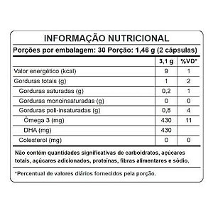 Omega Vegan 3 Dha 60 Caps - Puravida