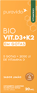 Bio Vit D3 + K2 20ml - Puravida