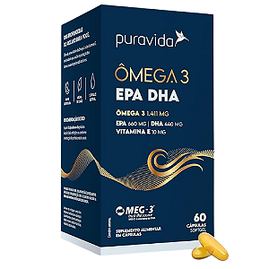 Omega 3 Epa Dha 60 Caps - Puravida