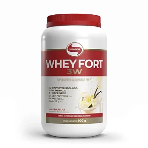 Whey Fort 3w  Baunilha 900g  - Vitafor