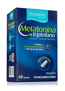 Melatonina + Triptofano 60 Caps - Equaliv