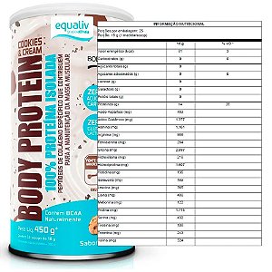 Body Protein Cookies E Cream 450g - Equaliv