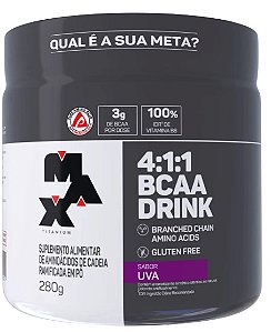 Bcaa Drink 4:1:1 280 G Uva - Max Titanium