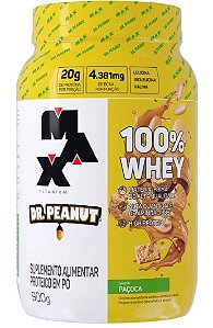 100% Whey Paçoca Dr Peanut 900g - Max Titanium