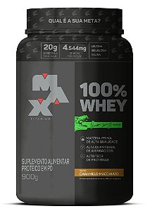 100% Whey Caramelo Macchiato Ramon Dino 900g - Max Titanium