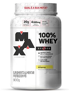 100% Whey Banoffee Brandao 900g - Max Titanium