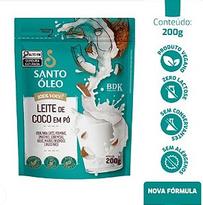 Leite De Coco Em Po 200g - Santo Oleo