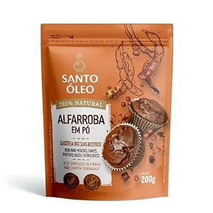 Alfarroba Em Po 200g - Santo Oleo