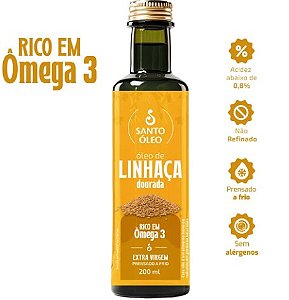 Oleo De Linhaca Dourada 200ml - Santo Oleo