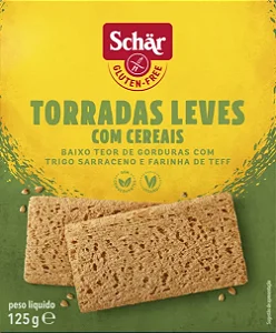 Torradas Leves Cereais 125g - Schar