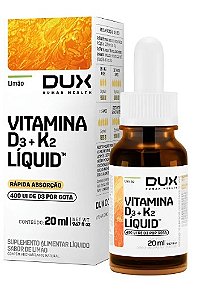 Vitamina D3 + K2 Limao 20ml - Dux Nutrition