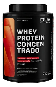 Whey Protein Concentrado Sem Sabor 900g - Dux Nutr