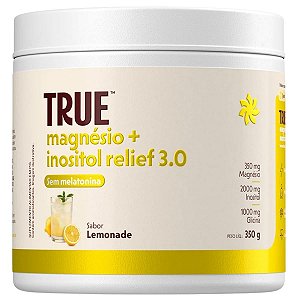 Magnesio Inositol Lemonade Sem Melatonina 350g - True Source
