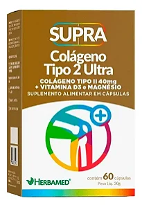 Colageno Tipo Ii Ultra 40mg 60 Caps - Herbamed