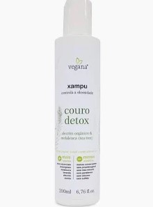 Xampu Couro Detox Tea Tree Vegana 200ml - Wnf