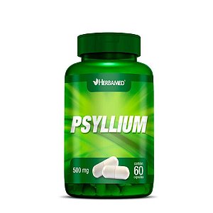 PSYLLIUM + VITAMINA C 60 Cápsulas 500 mg - HERBAMED