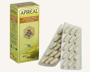 Apireal - Geleia Real Liofilizada 30 Cápsulas - Apis Flora