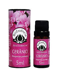 Óleo Essencial de Gerânio 5 ml - BIOESSÊNCIA